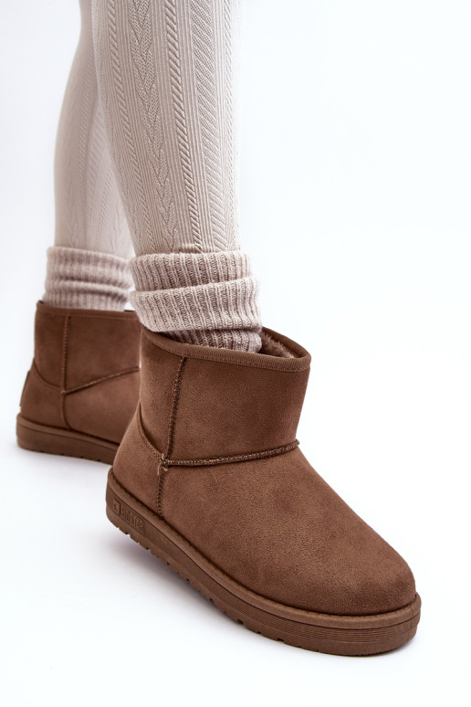Moteriški sniego batai, izoliuoti kailiu Brown Big Star MM274161