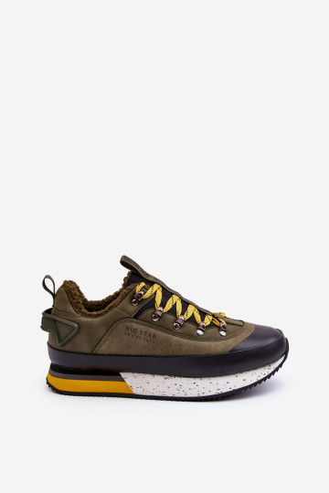 Vyriški izoliuoti sportiniai batai Khaki Big Star MM174109