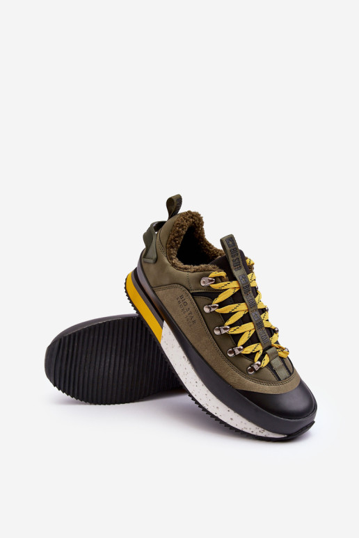Vyriški izoliuoti sportiniai batai Khaki Big Star MM174109