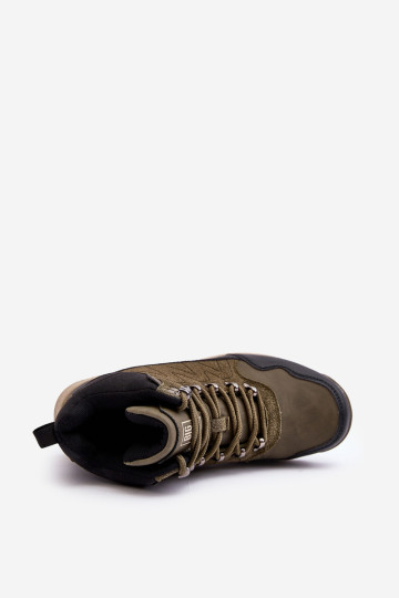 Moteriški izoliuoti žygio batai chaki spalvos Big Star MM274480 2