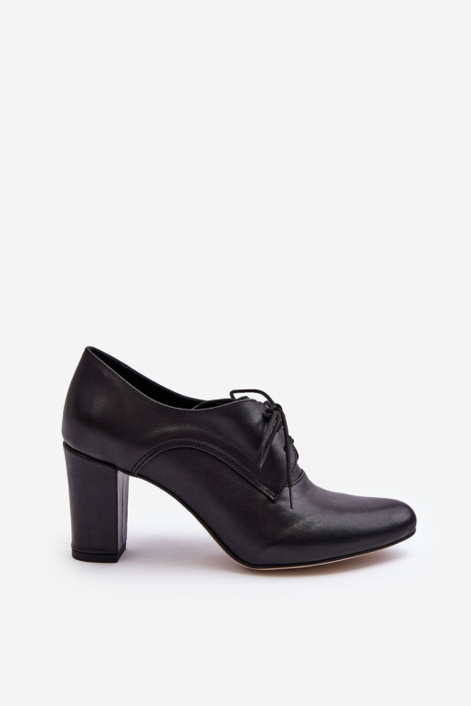 Juodi Mavitte odiniai aukštakulniai batai