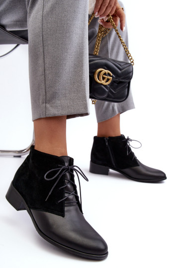 Madingi moteriški juodi suvarstomi batai Kefora 2