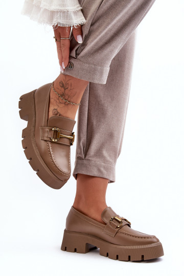 Moteriški batai su puošmena Khaki Peuria 2