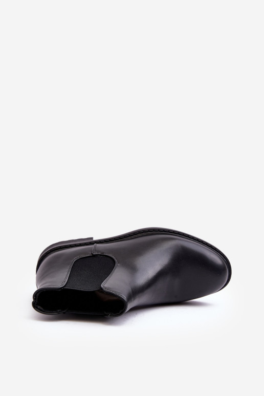 Vyriški „Chelsea“ žemi batai, juodi „Dymidi“.