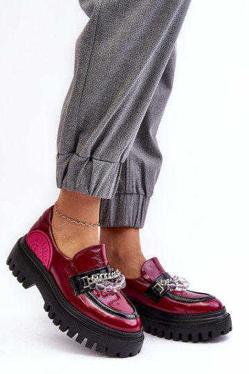 Dekoruoti stambios odos moteriški batai Maciejka 06294-15 Fuchsia 2