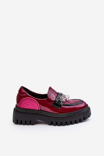 Dekoruoti stambios odos moteriški batai Maciejka 06294-15 Fuchsia