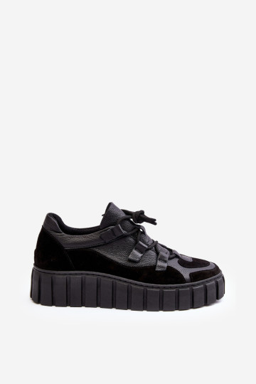 Moteriški odiniai sportiniai bateliai ant platformos M01/ 1 Zazoo Black