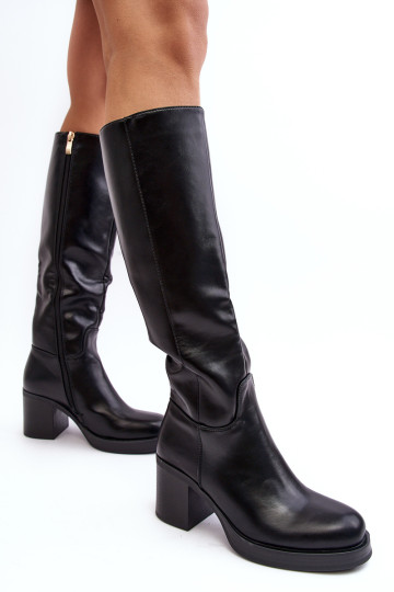 Moteriški, izoliuoti aukštakulniai batai, juodi Theisen