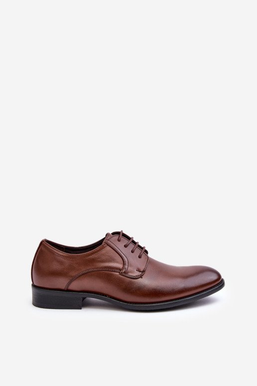 Vyriški rudi hareninės odos batai