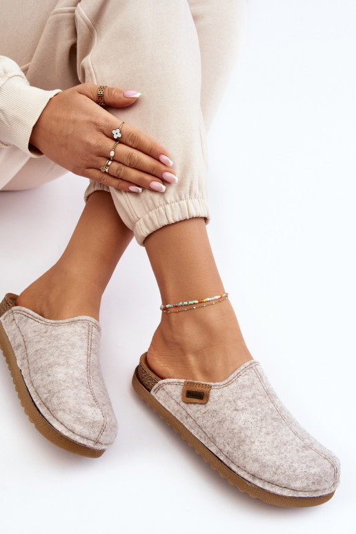 Moteriški Namai Batai Šlepetės Inblu DJ000010 Šviesiai smėlio spalvos