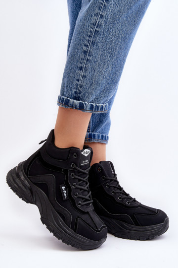 Moteriški batai, šilti suvarstomi Lee Cooper LCJ-23-44-1976L juodi