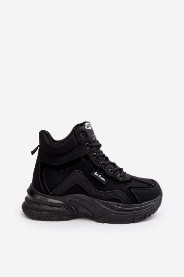 Moteriški batai, šilti suvarstomi Lee Cooper LCJ-23-44-1976L juodi