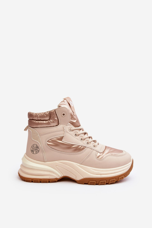 Moteriški kulkšnies batai storu padu Lee Cooper LCJ-23-44-1972L Beige
