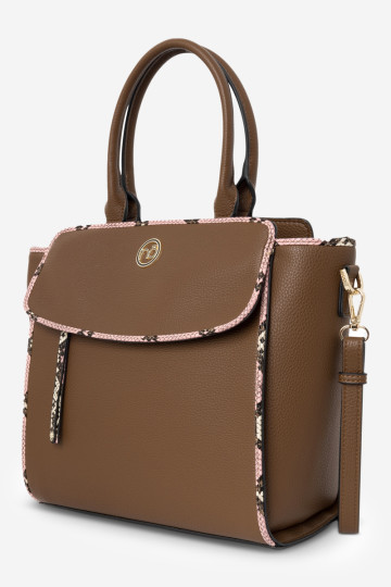 NOBO N1680-CM17 pirkinių krepšys rudas