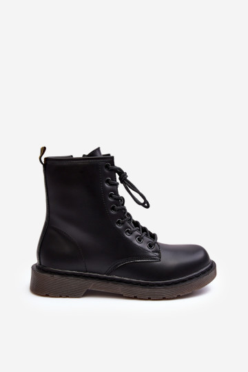 Moteriški juodi „Mibrasa“ batai su užtrauktuku