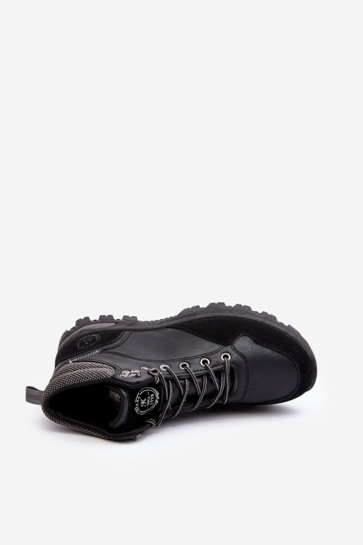 Vyriški suvarstomi „Trapper“ žygio batai, juodi „Salomene“.