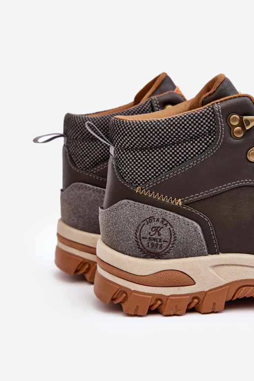 Vyriški suvarstomi „Trapper“ žygio batai Pilka „Salomene“.