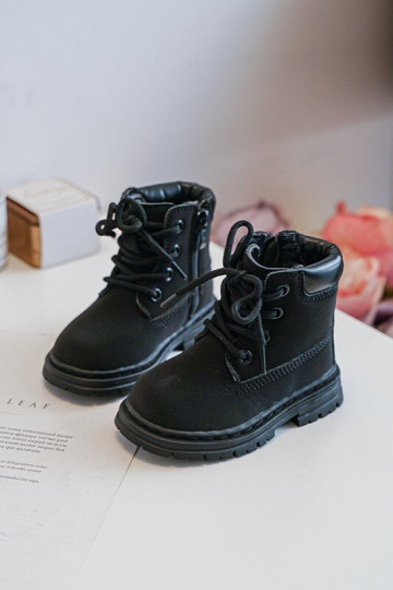 Juodi Bansi vaikiški batai su užtrauktuku