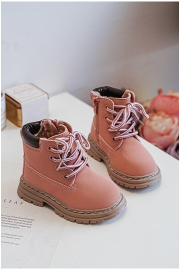 Rožiniai Bansi vaikiški batai su užtrauktuku 2