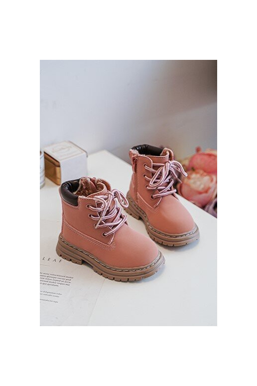 Rožiniai Bansi vaikiški batai su užtrauktuku