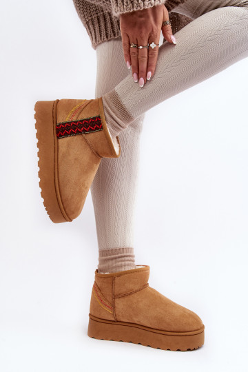 Moteriški izoliuoti kupranugarių Lomessa sniego batai ant platformos 2