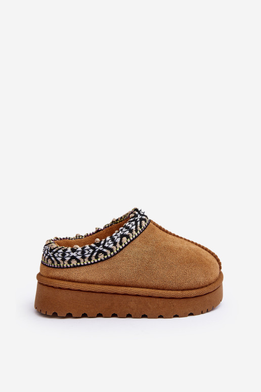 Vaikiškos izoliuotos šlepetės Camel Olivane