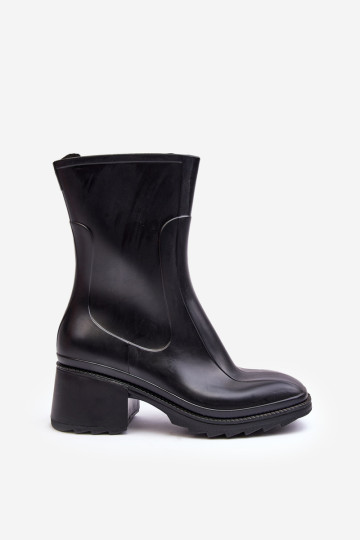 Moteriški Matiniai Galoshes Aukštakulniai Batai Juodi Bertaida