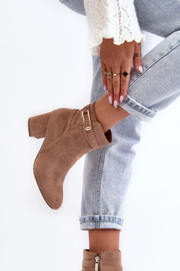 Moteriški žemakulniai batai smėlio spalvos Verice 2