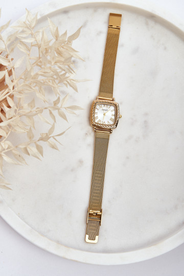 Ernestas moteriškas apyrankės laikrodis 97337 auksinis