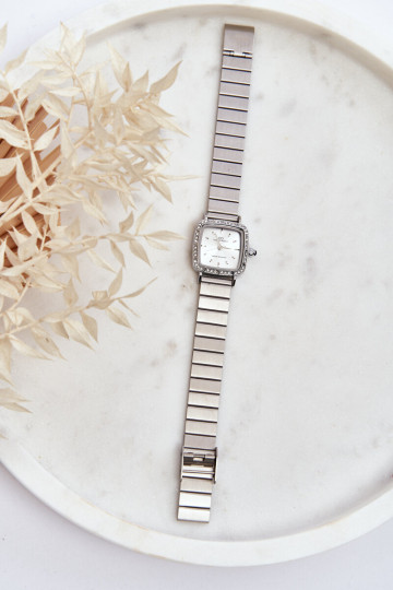 Giorgio & Dario GDM5240 moteriškas vandeniui atsparus laikrodis, sidabrinis