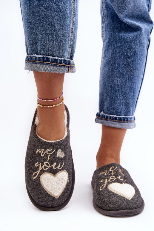 Moteriškos klasikinės izoliuotos šlepetės Pilkos spalvos Mabira