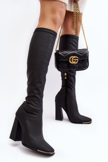 Moteriški aukštakulniai batai Black Rishabh