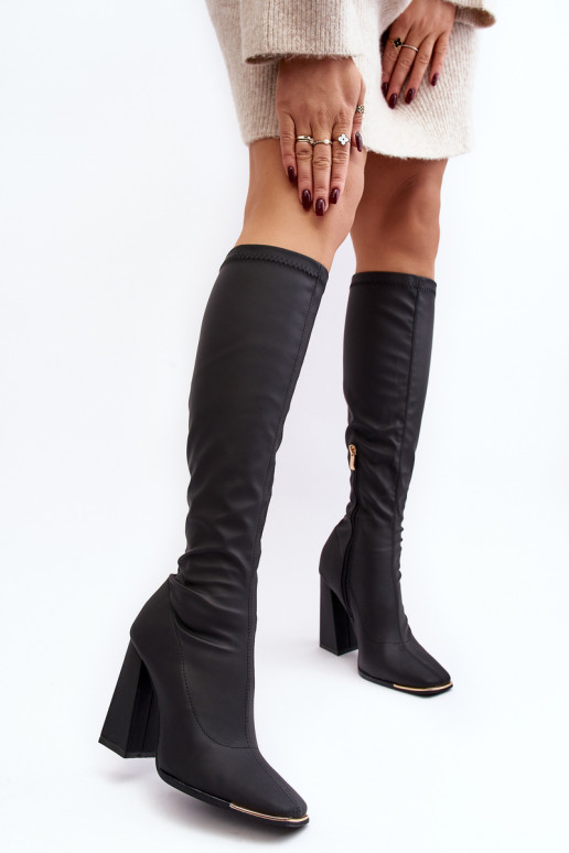 Moteriški aukštakulniai batai Black Rishabh