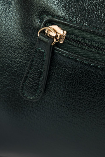 NOBO NBAG-R3020-CM08 Odinė rankinė tamsiai žalia