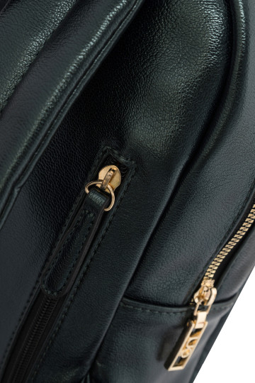 NOBO moteriška odinė kuprinė NBAG-R3083-C008 Tamsiai žalia