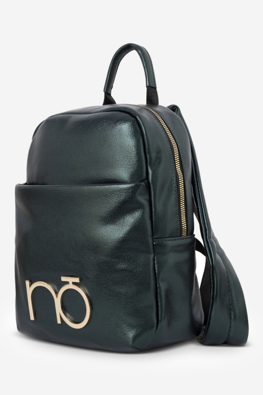 NOBO moteriška odinė kuprinė NBAG-R3083-C008 Tamsiai žalia