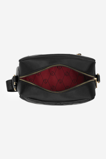 NOBO NBAG-R3102-C020 dygsniuota rankinė juoda