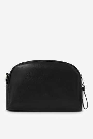 Gyvulinio rašto odinė rankinė NOBO NBAG-R0150-C020 Juoda