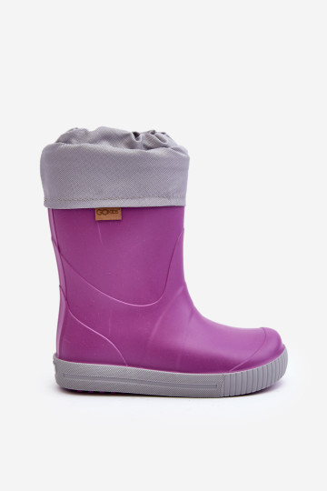 Vaikiški Wellington batai su šiltesniais Snow Wave Gokids 981 Purple