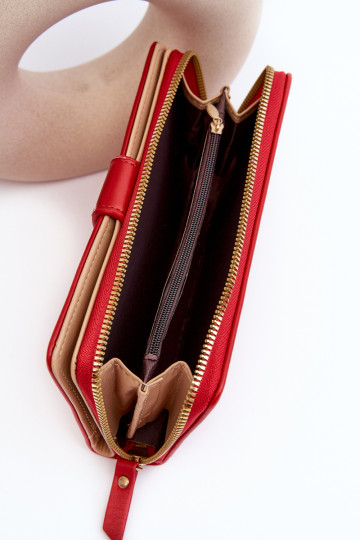 Didelė moteriška piniginė raudona Sophiaa 2