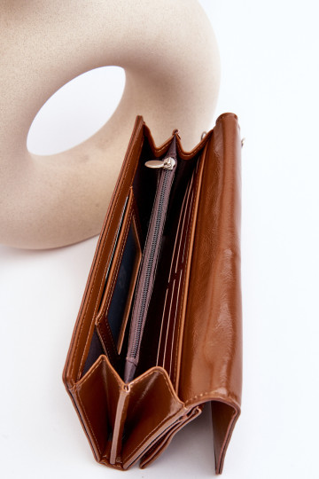 Moteriška piniginė su magnetiniu užsegimu Brown Harmale 2