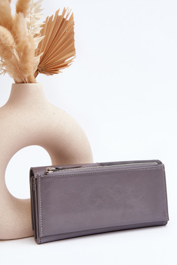 Moteriška piniginė su magnetu Pilka Harmale