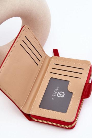 Moteriška odinė piniginė Raudona Risuna