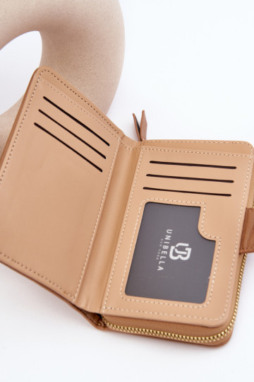 Moteriška odinė piniginė smėlio spalvos Risuna 2