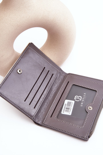 Moteriška pilka ekologiškos odos piniginė Cudea 2