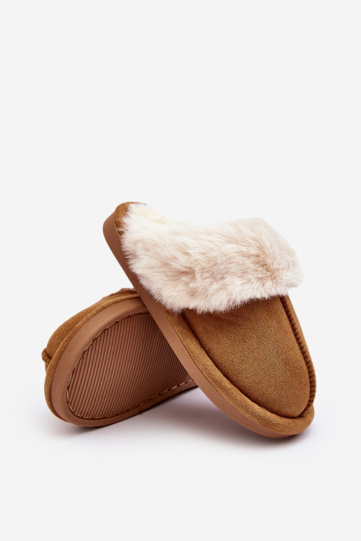 Vaikiškos šlepetės su kailiu Camel Befana
