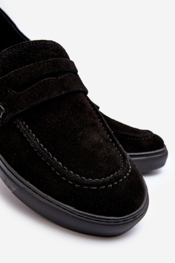 Zomšiniai vyriški batai Zazoo 1574 juodi