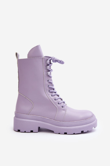 Moteriški darbiniai batai, ekologiška oda, purpurinė Irande