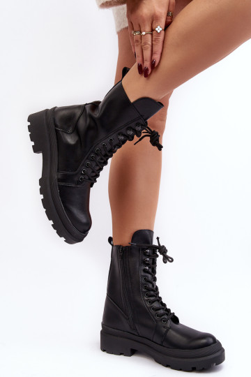 Moteriški darbiniai batai, ekologiška oda, juoda Irande 2