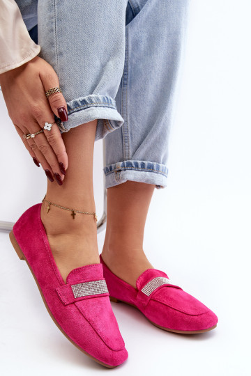Moteriški mokasinai su kalnų krištolais Fuchsia Ralrika 2